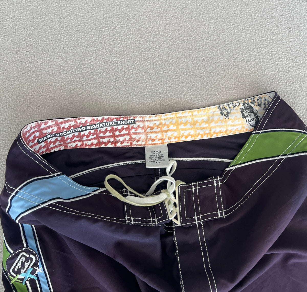 Vintage Billabong Occy Signature Boardies - Size 36"