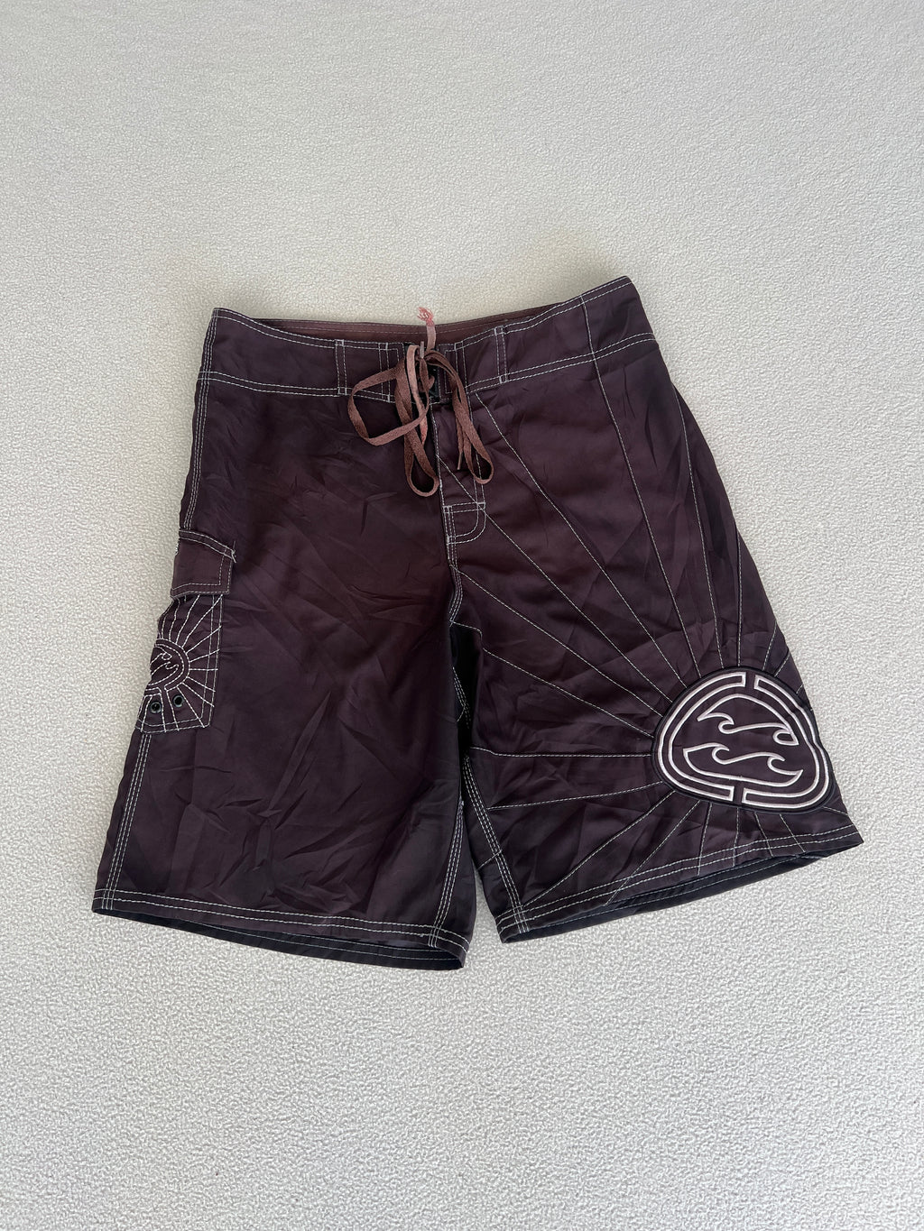 Vintage Billabong Andy Irons 'Platinum' Signature Boardies - Size 33"