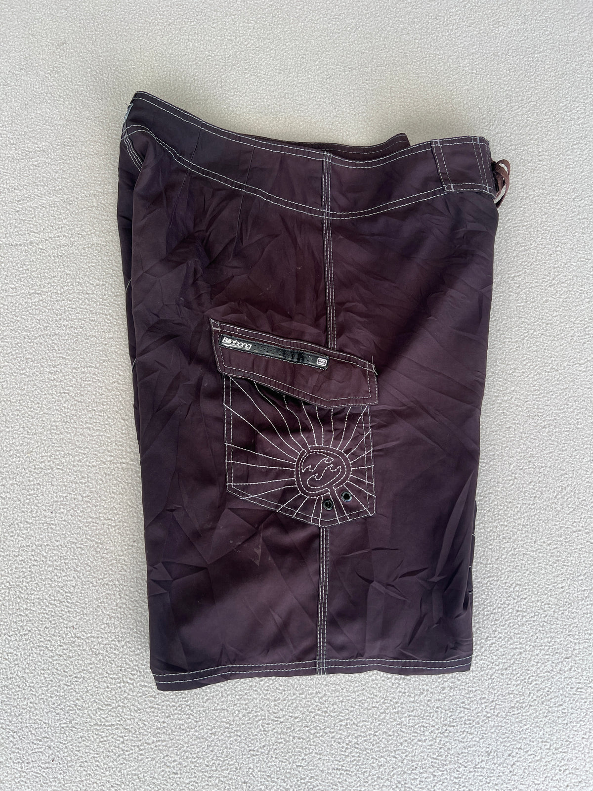 Vintage Billabong Andy Irons 'Platinum' Signature Boardies - Size 33"