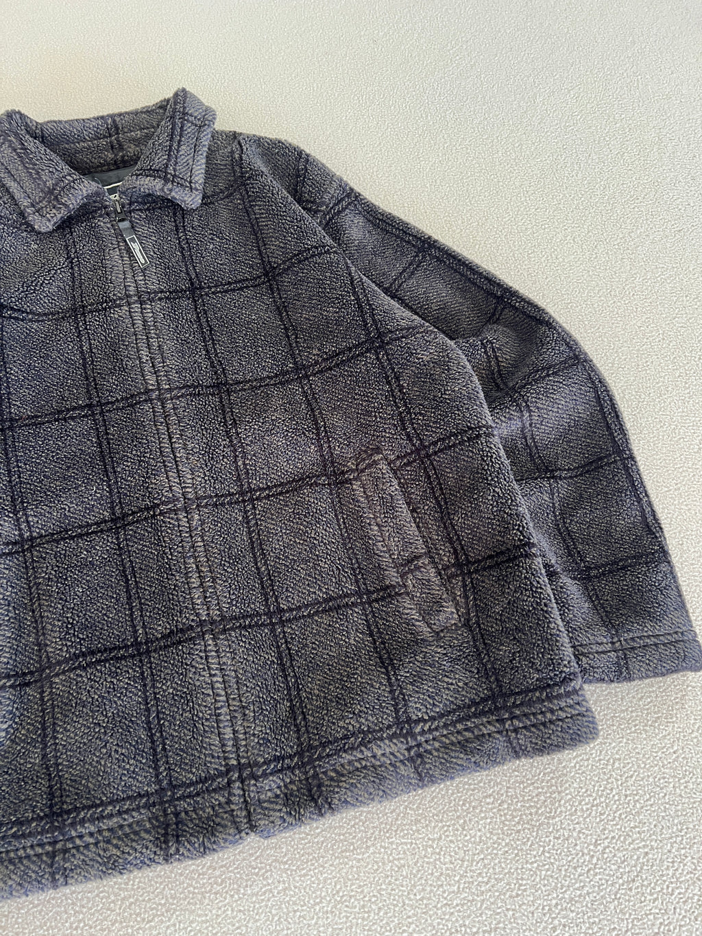 Vintage Piko Zip-Up Fleece Jacket - Size M