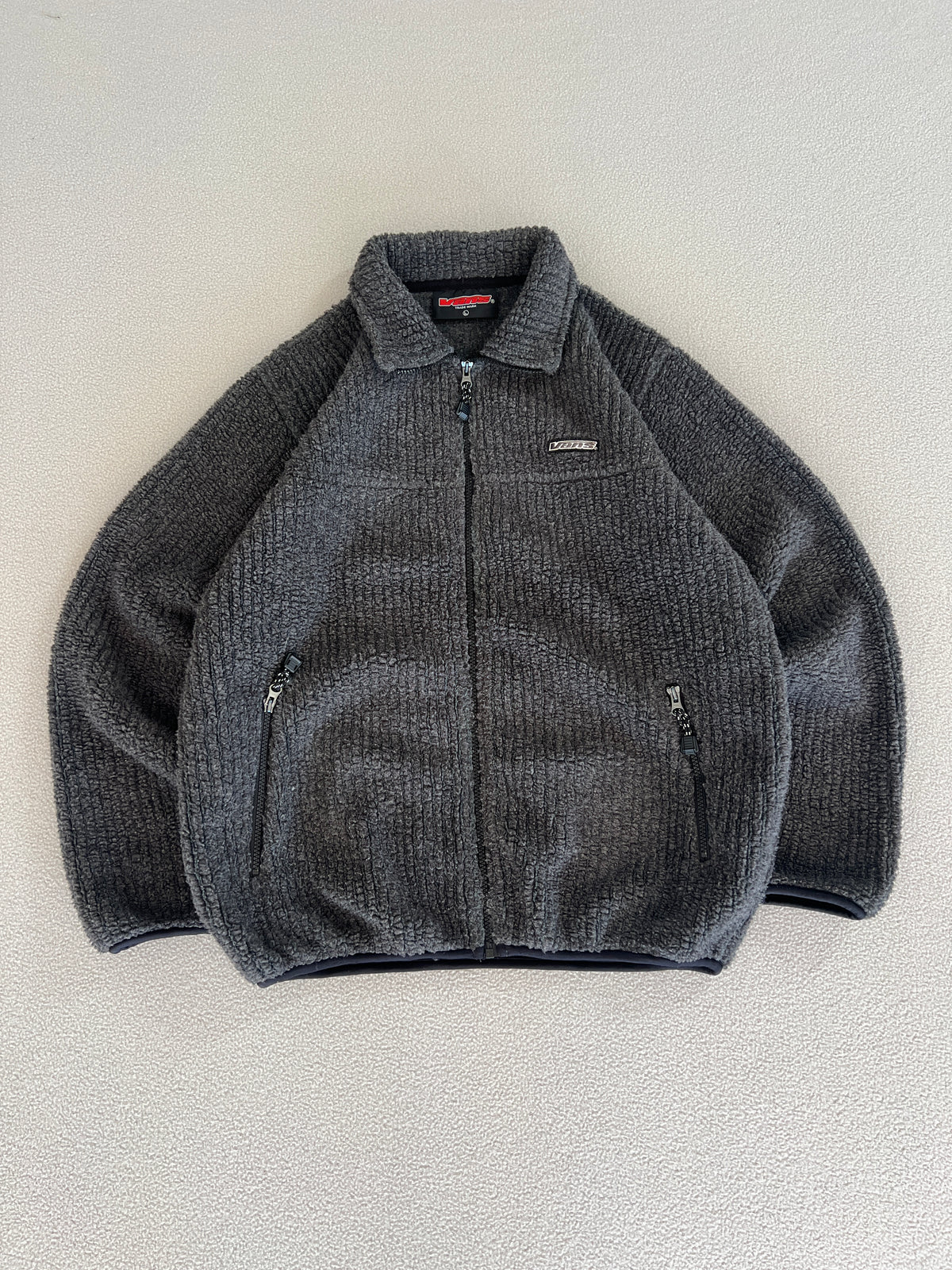 Vintage Vans Zip-Up Fleece Jacket - Size L