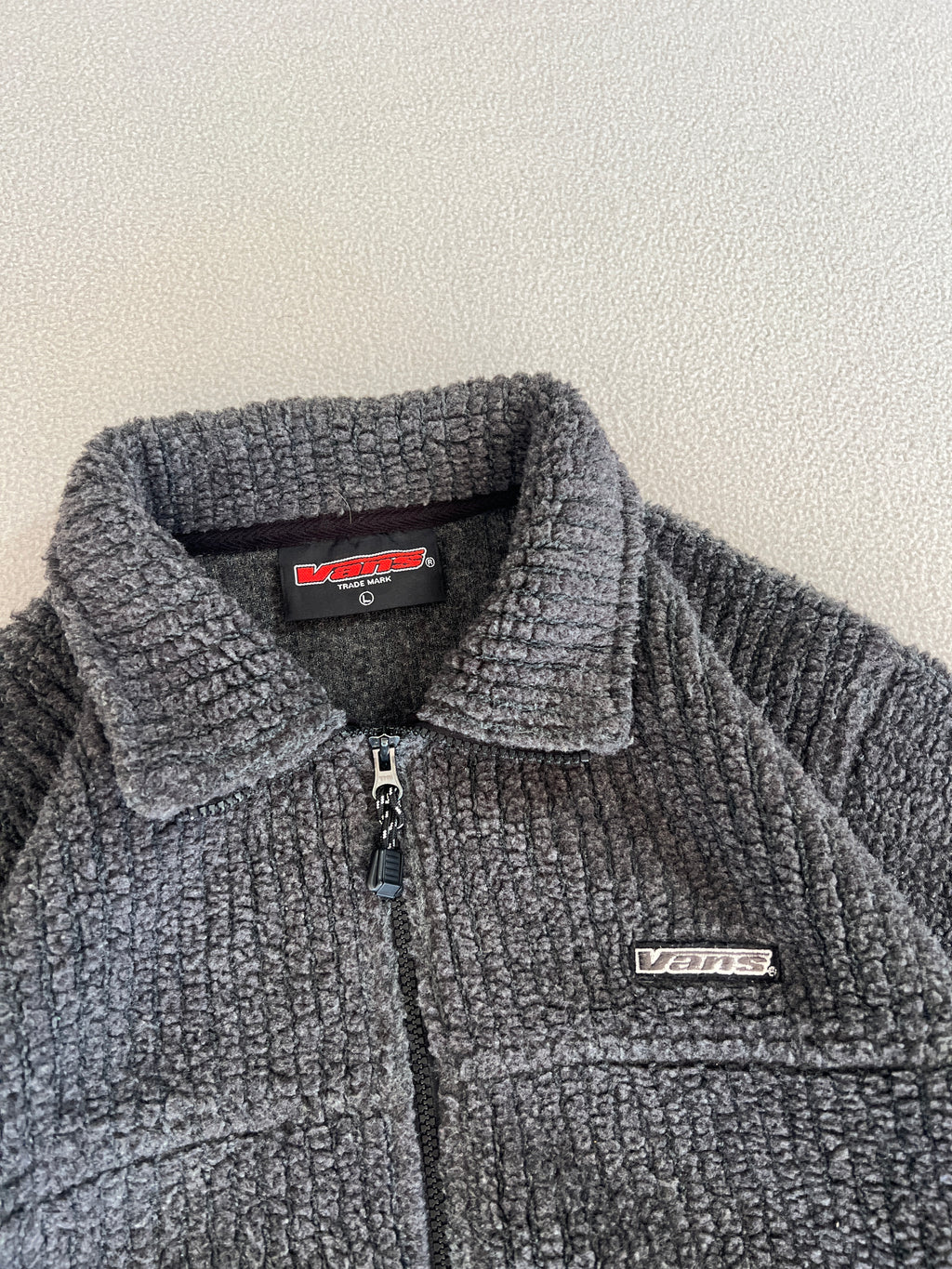 Vintage Vans Zip-Up Fleece Jacket - Size L
