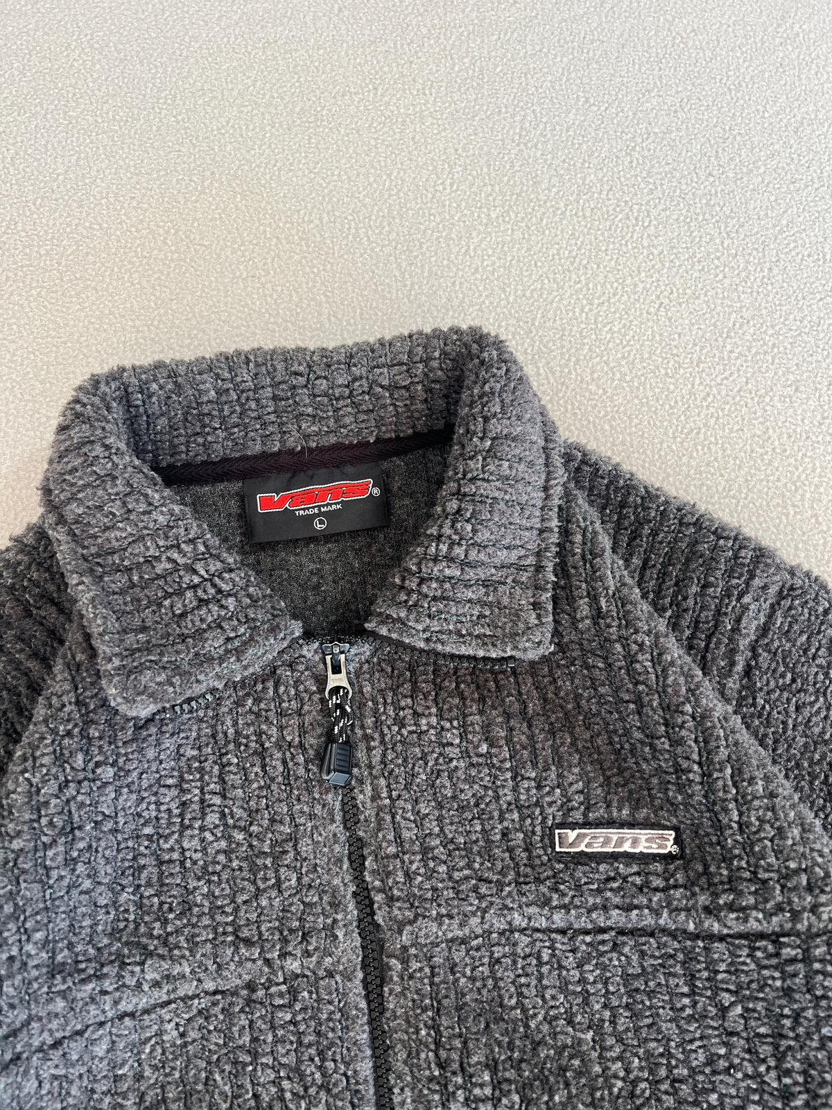 Vintage Vans Zip-Up Fleece Jacket - Size L