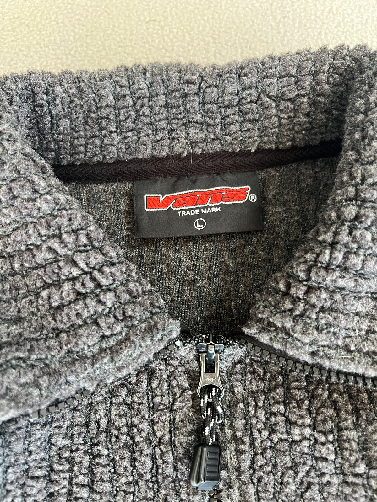 Vintage Vans Zip-Up Fleece Jacket - Size L