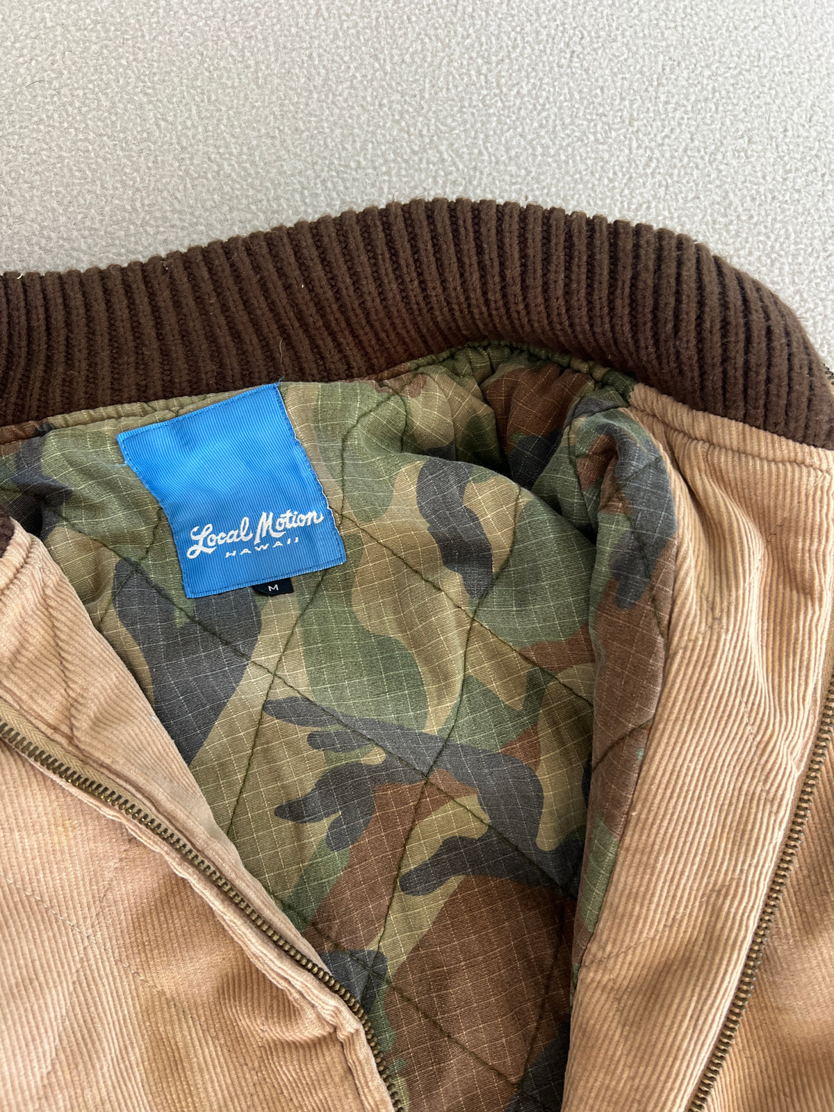 Vintage Local Motion Heavy-Weight Corduroy Zip-Up Jacket - Size M