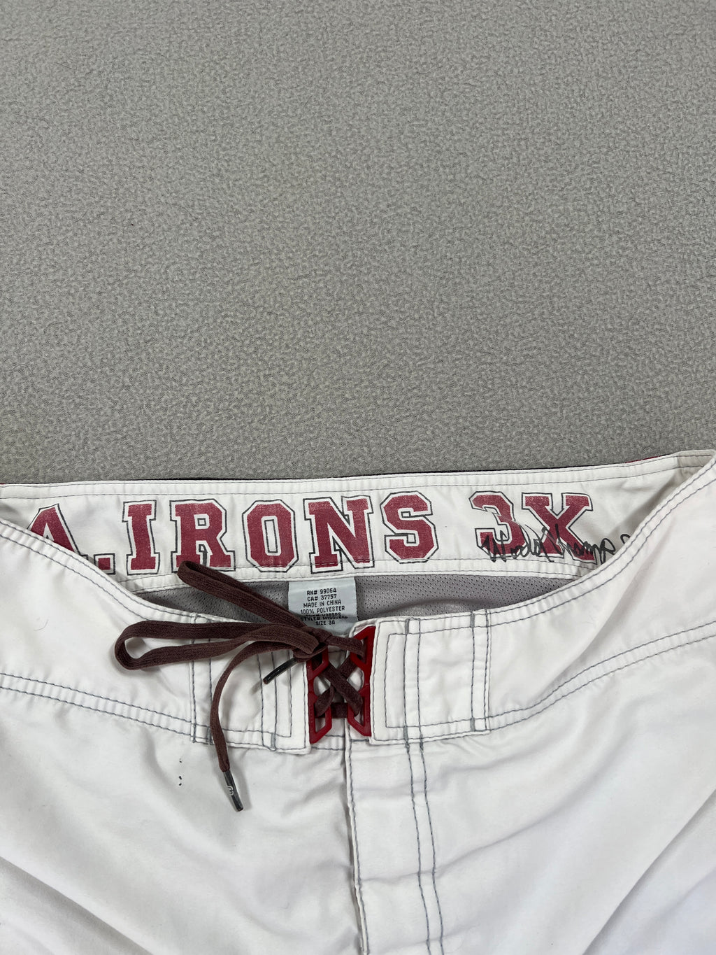Vintage Billabong Plaid Andy Irons Signature Boardies - Size 34"