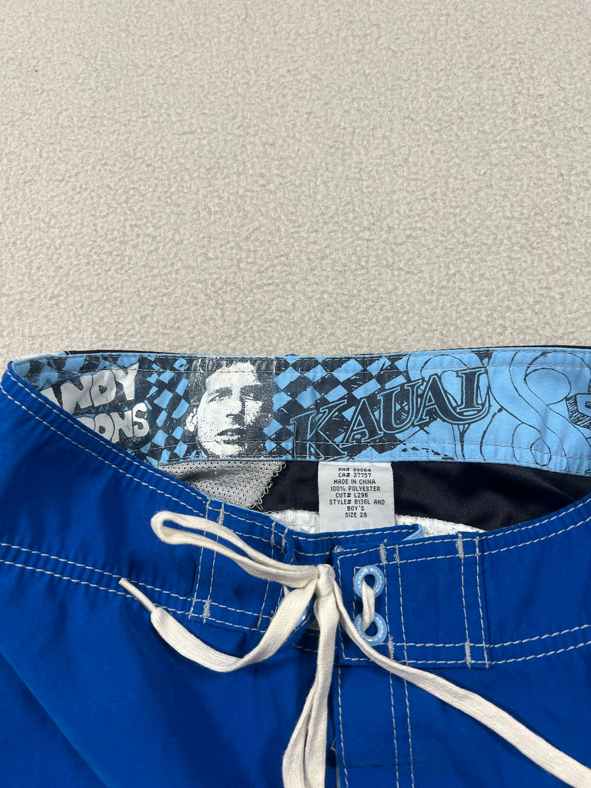Vintage Billabong Andy Irons Signature Kauai Boardies - Size 28"