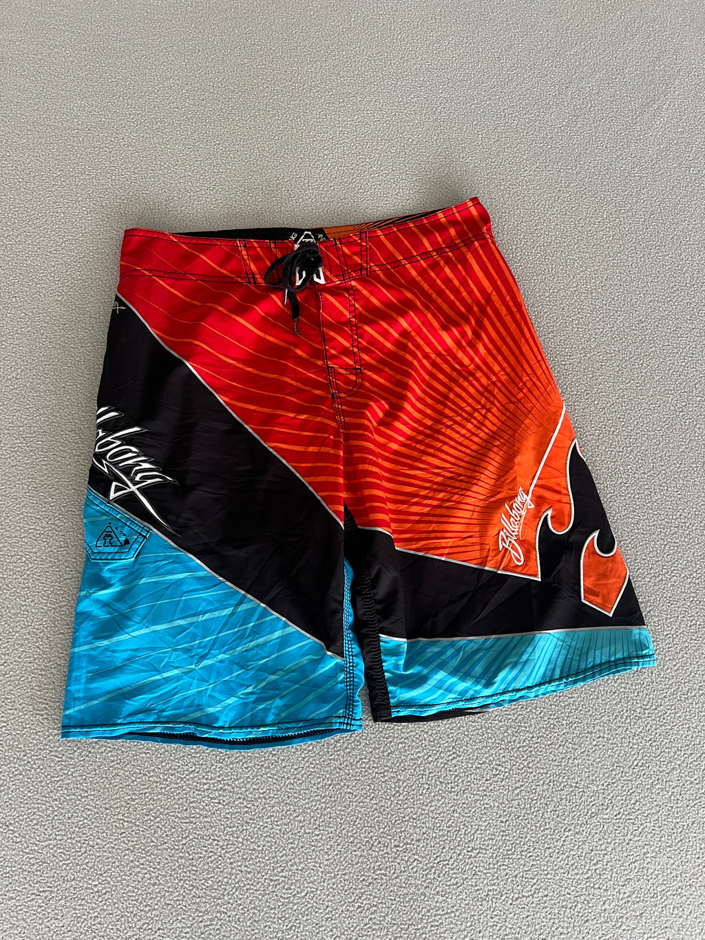 Vintage Billabong Andy Irons Signature Prism Boardies - Size 34"