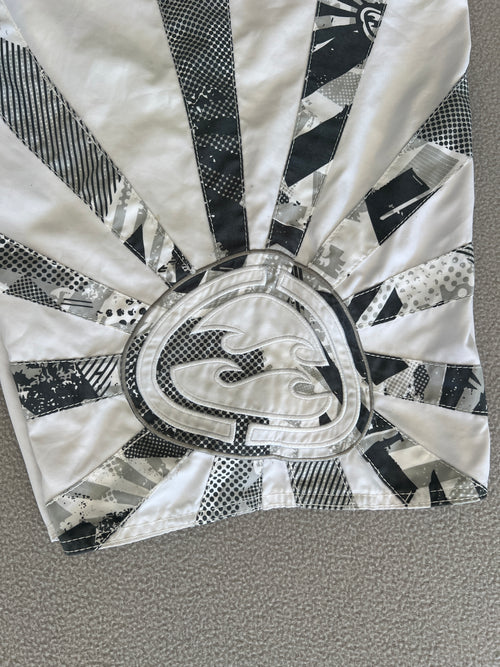 Vintage Billabong Andy Irons 'Rising Sun' Style Boardies - Size 36"