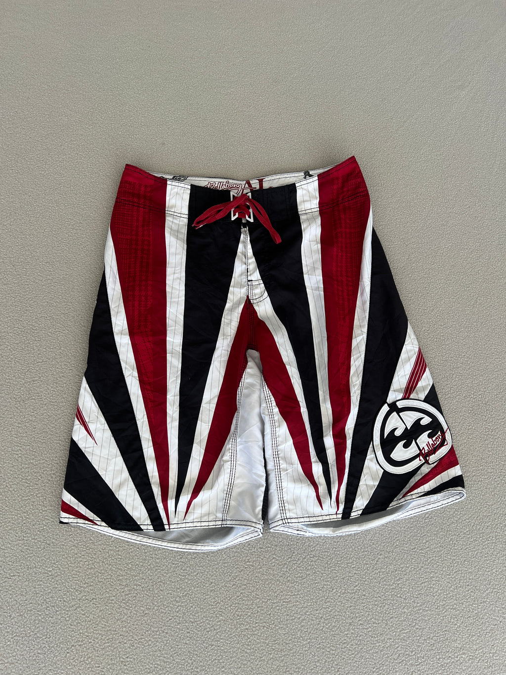 Vintage Billabong Andy Irons Samurai Signature Boardies - Size 33"