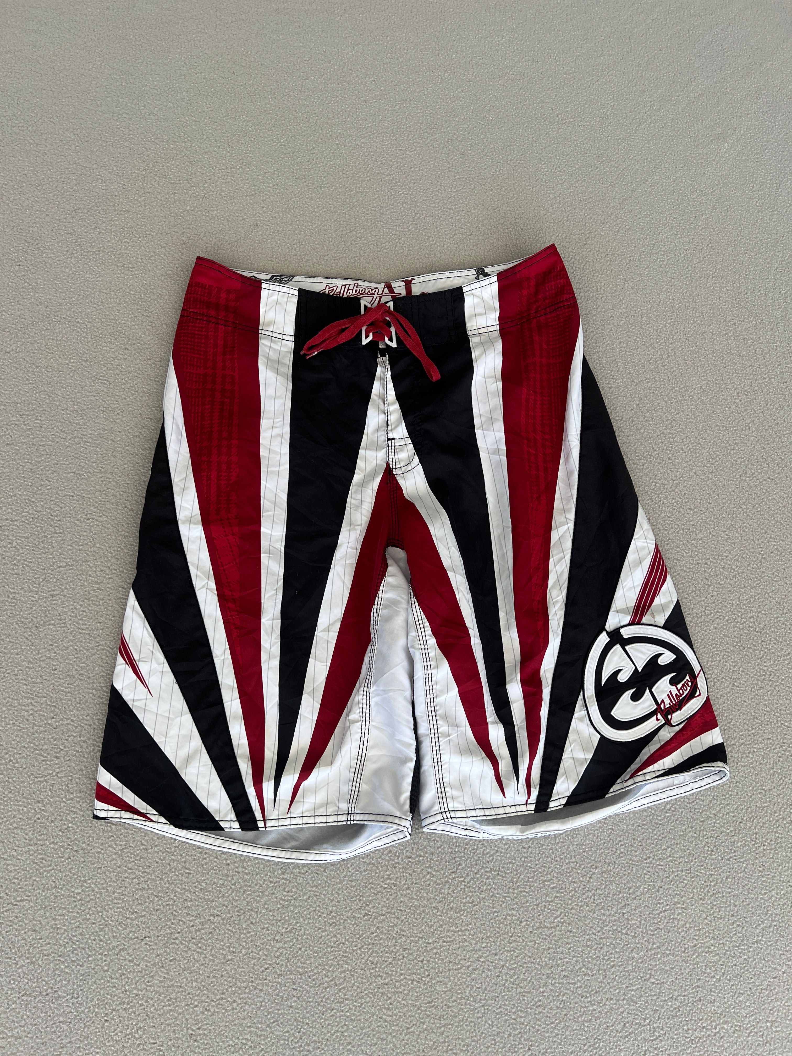 Vintage Billabong Andy Irons Samurai Signature Boardies - Size 33"